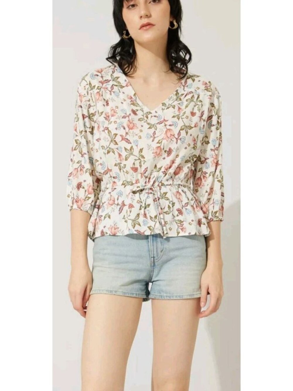 Bohera Kora Floral Top Size Medium